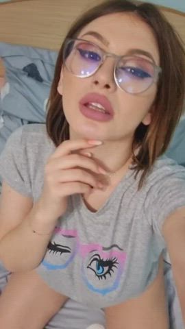 eye contact glasses homemade pornstar pussy rough tease teen legal-teens gif