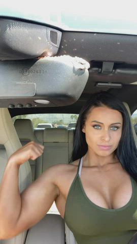 muscles muscular girl muscular milf gif