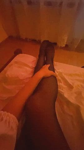 ass female pov fetish legs nylon nylons pov pantyhose tease tights gif