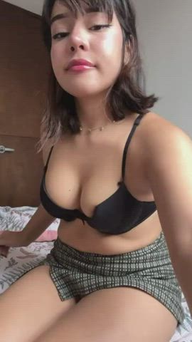 boobs bouncing tits cute latina gif