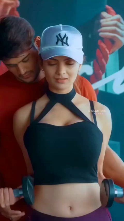 big tits desi gym gif