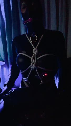 anal ass bdsm ball gagged bondage cbt gag latex shibari gif