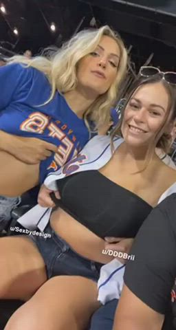 big tits blonde bouncing tits flashing public schoolgirl gif