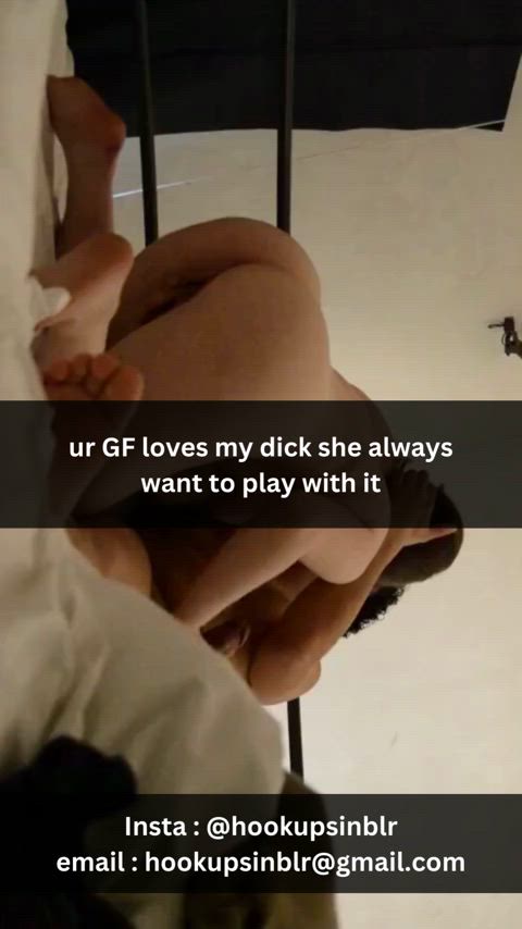 caption cheating cuckold desi girlfriend handjob hotwife indian kissing wife gif