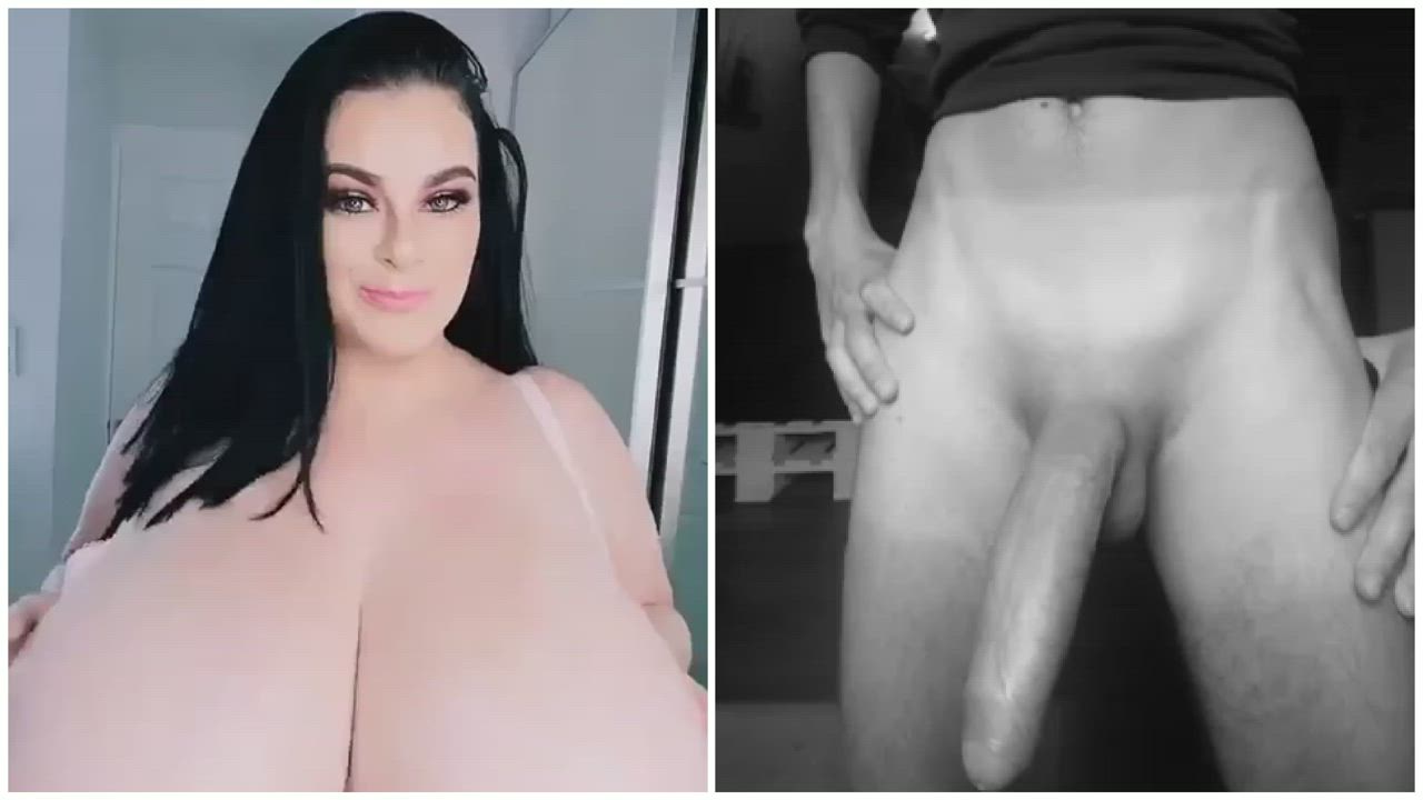 BBW BWC BabeCock Big Dick Big Tits Bouncing Tits Jiggling gif