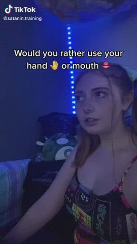 Funny Porn Handjob Pigtails TikTok gif