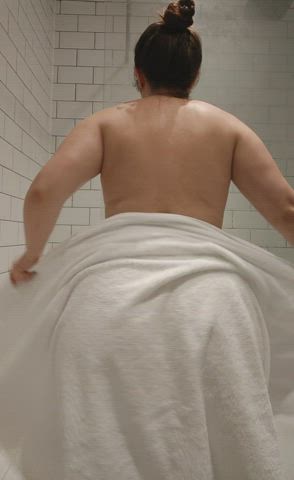 ass big ass shower towel gif