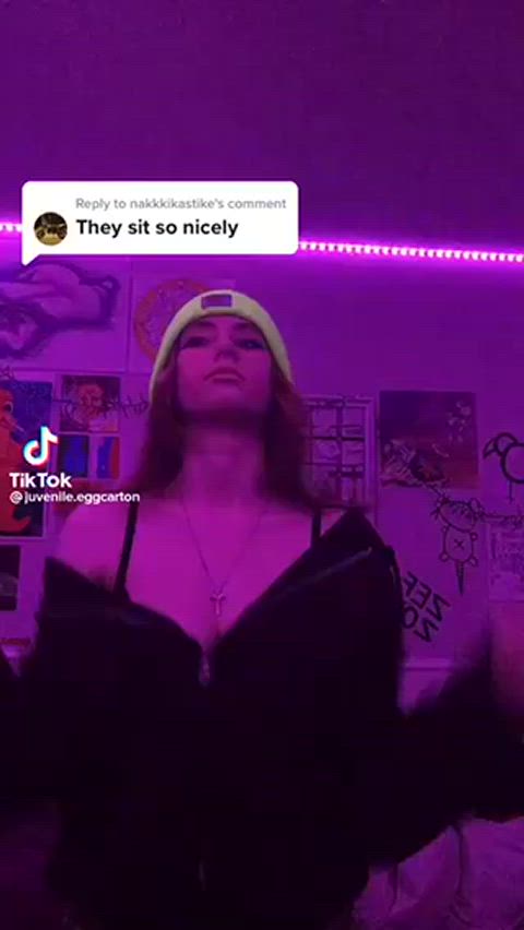 amateur big tits natural tits teen tiktok r/tiktits gif