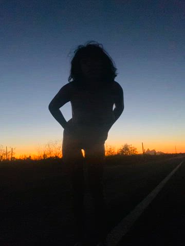 naked outdoor silhouette gif