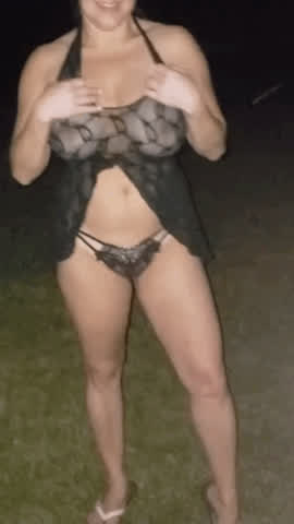 Big Tits Lingerie MILF gif