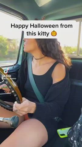 car halloween panties tiktok upskirt gif