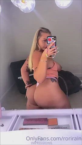 ass big ass big tits blonde booty jiggling pawg shaking thick gif