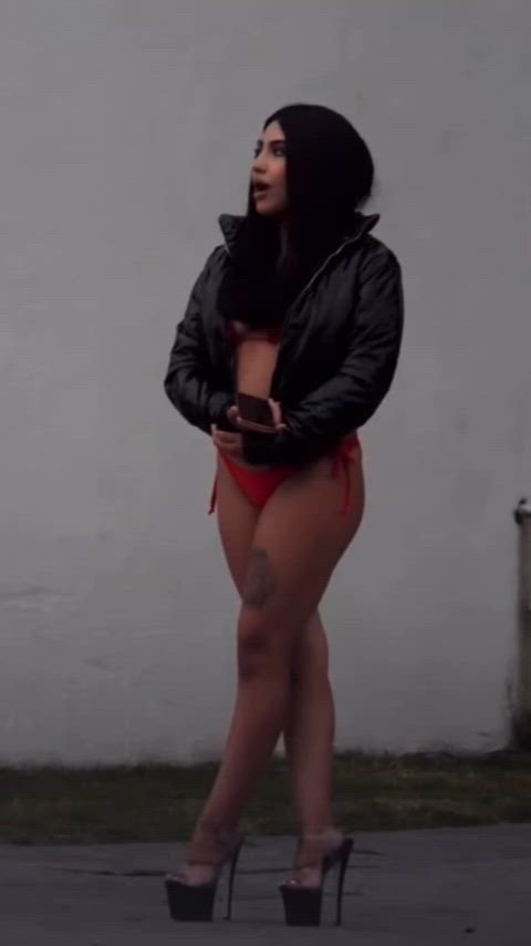 bikini cute latina mexican pretty public gif