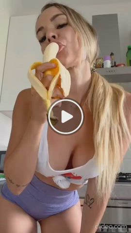 blonde blowjob fetish food fetish gif