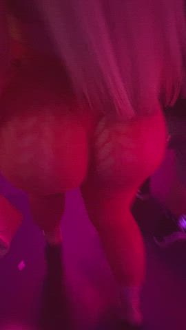 booty candid club fishnet gif