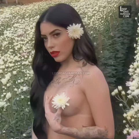 boobs brazilian brunette celebrity tattoo gif