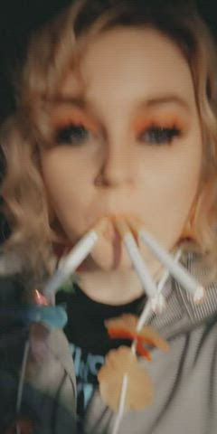 Female Fetish Smoking gif