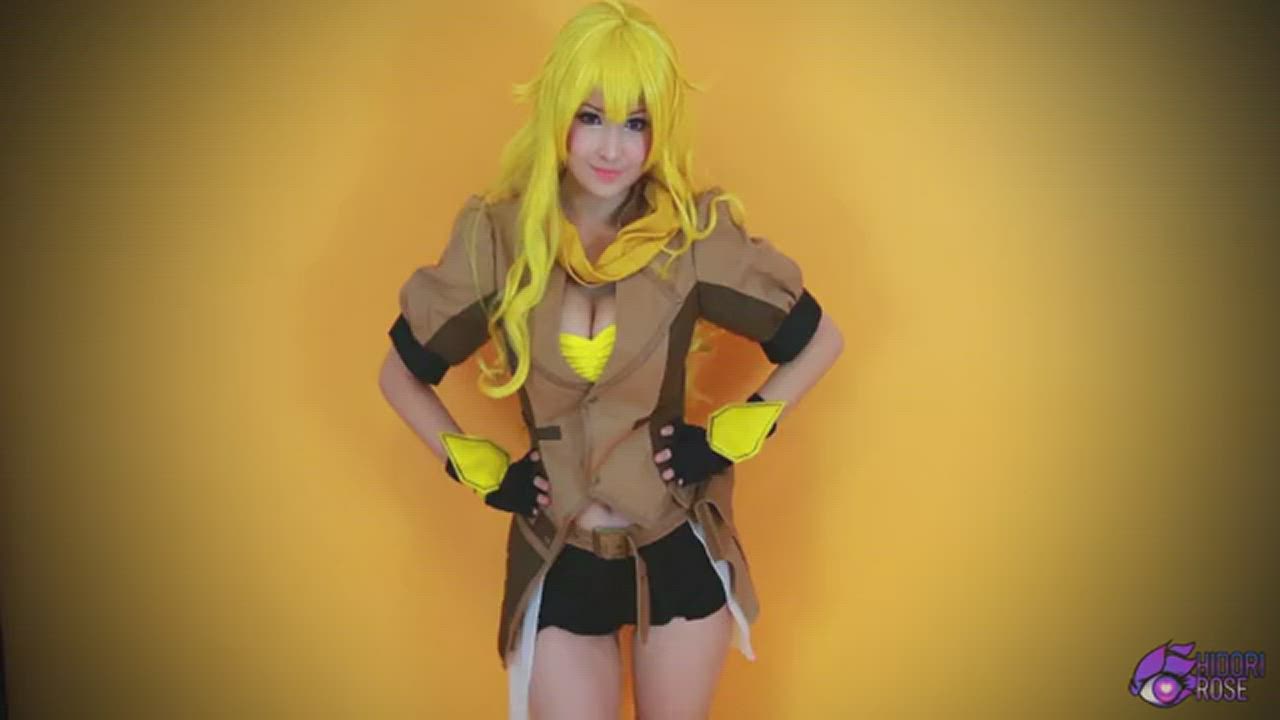 Blonde Boobs Cosplay Costume Dildo Pussy Tits Toy gif