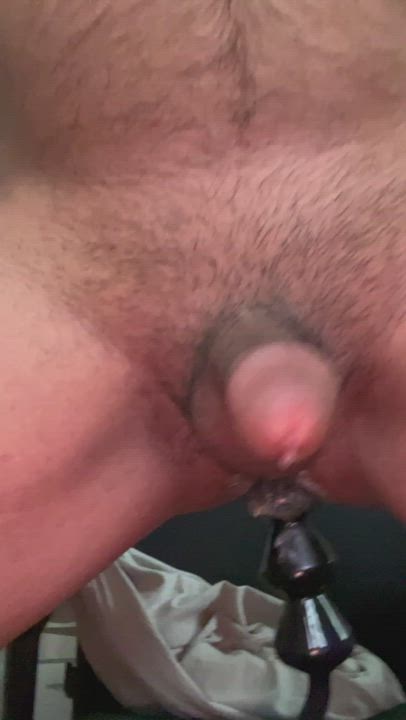 Cumshot Hands Free Prostate Massage gif