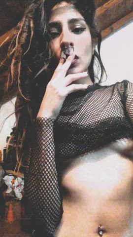 alt humiliation lips lipstick lipstick fetish long hair nails smoking r/sph gif