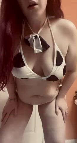 Costume Cowgirl Saggy Tits gif