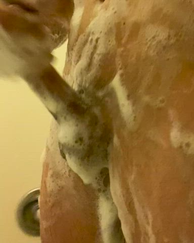 bwc big dick bull shower soapy tease teasing gif