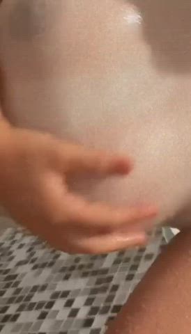 big tits nipples tease gif