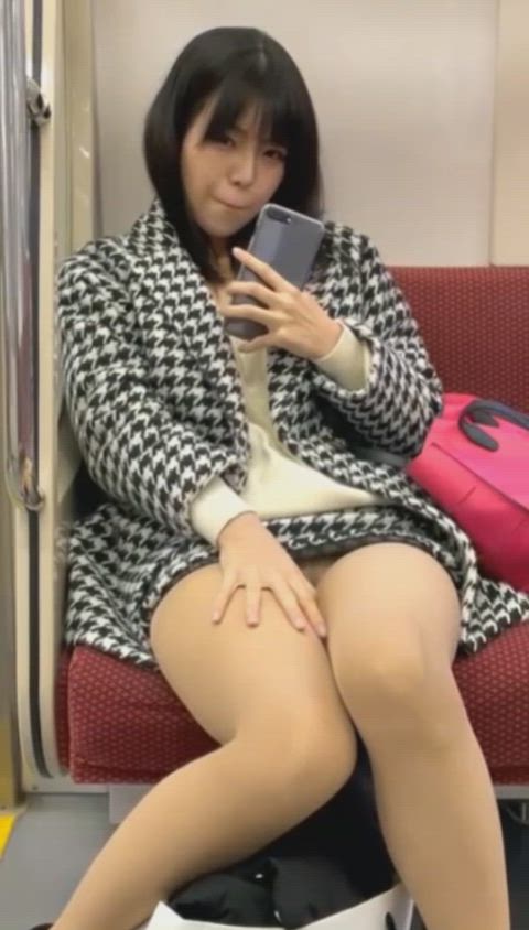 japanese legs pantyhose seducing upskirt gif