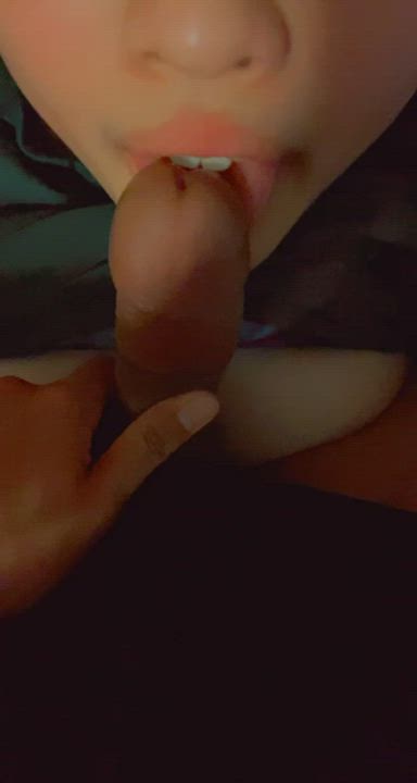 enjoying my boyfriend’s cock. any bigger ones out there...? i need a challenge!