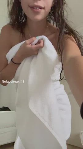 booty goddess nude towel gif