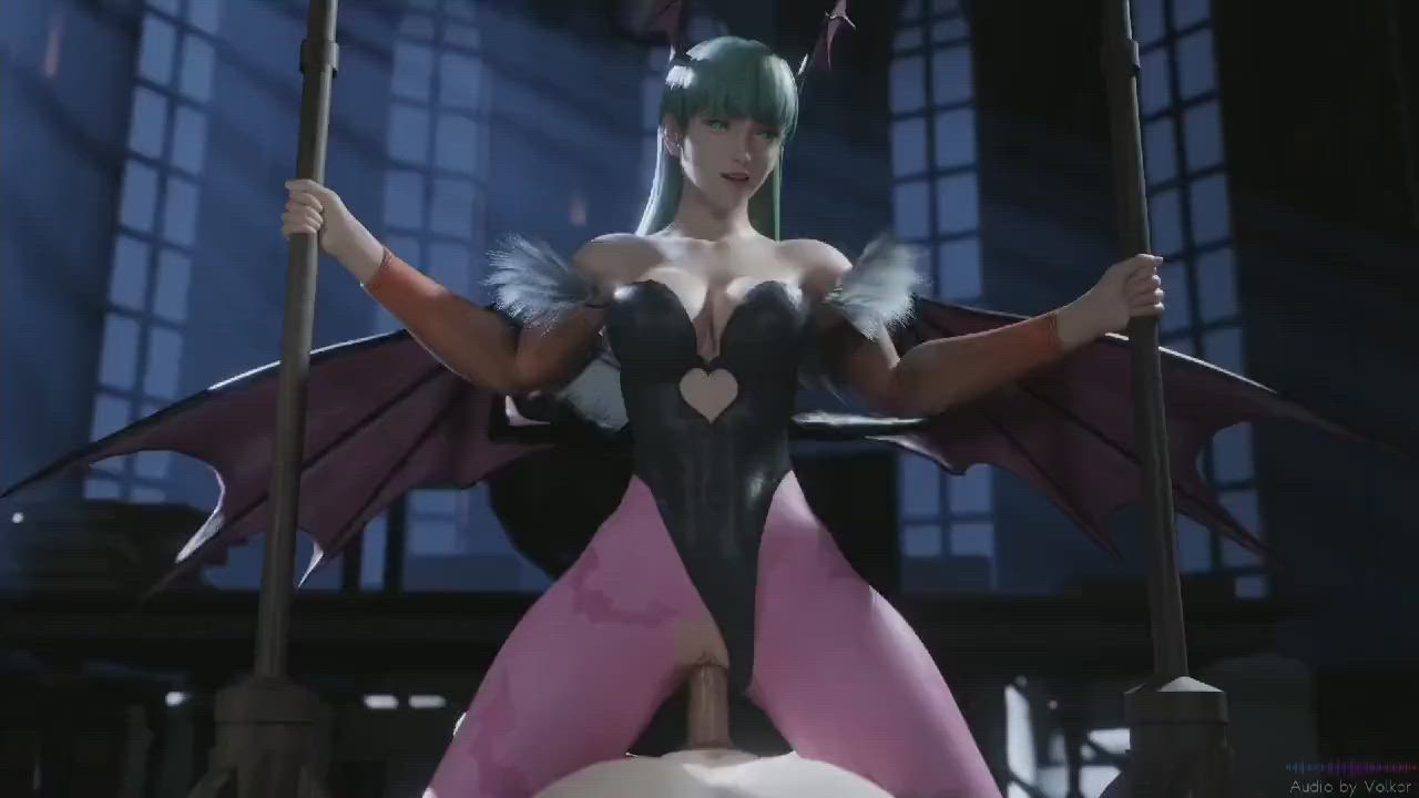 Morrigan Aensland Riding POV (Sound Update) (LazyProcrastinator) [Darkstalkers]