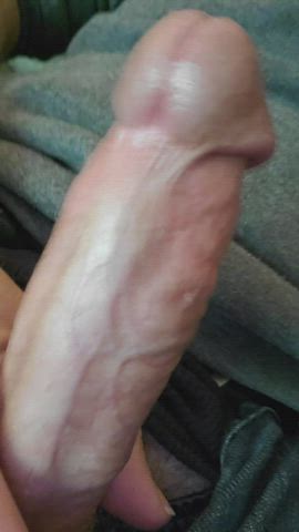 bwc big dick close up cock masturbating precum gif