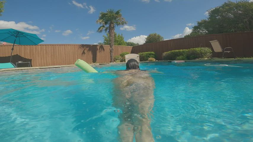 bbw latina onlyfans outdoor pool toy gif