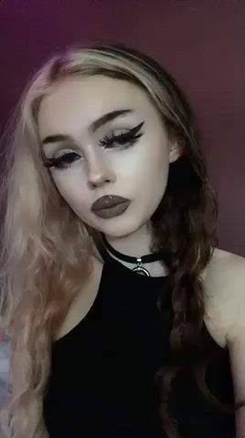 Goth Spit Teen gif