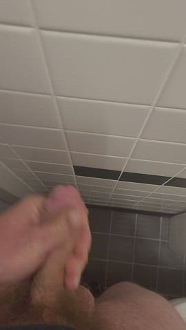 Bathroom Cum Cut Cock Public Toilet gif