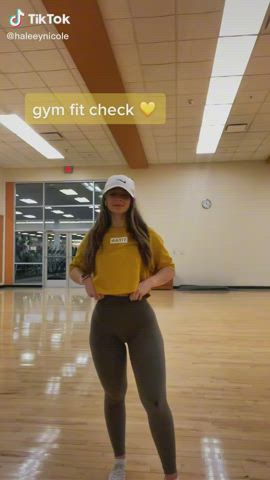 fitness gym leggings legs pawg thick tiktok yoga pants gif