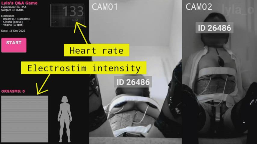 I used 3 more questions for another session. I also monitored my heart rate. It was