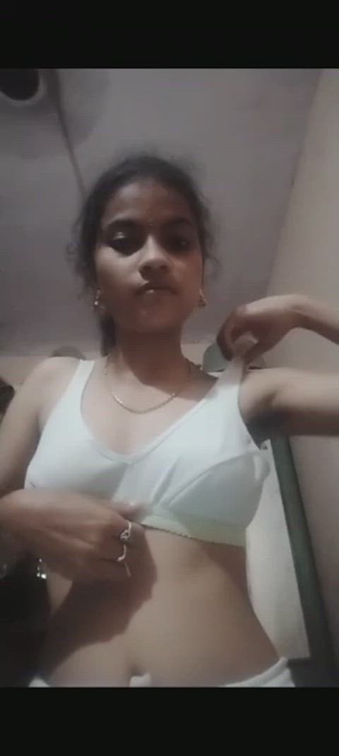 bra desi nipples selfie small tits gif