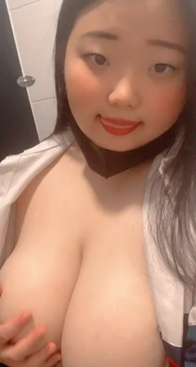 Asian Big Tits Boobs gif