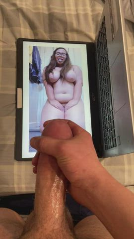 Cumtribute for a bbw hotwife