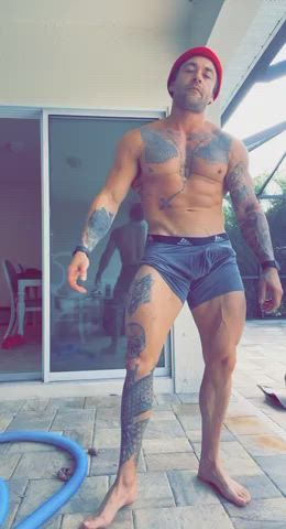 big dick naked outdoor tattoo tattedphysique gif