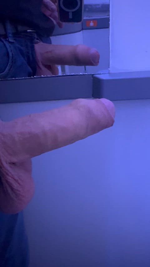 airplane amateur bathroom big dick jerk off onlyfans public onlyfans-creators gif