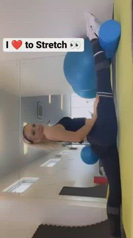 gym gymnast stretching gif