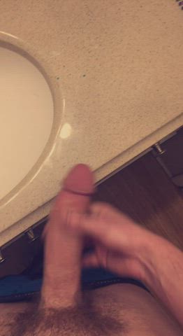 A cumshot in my bathroom