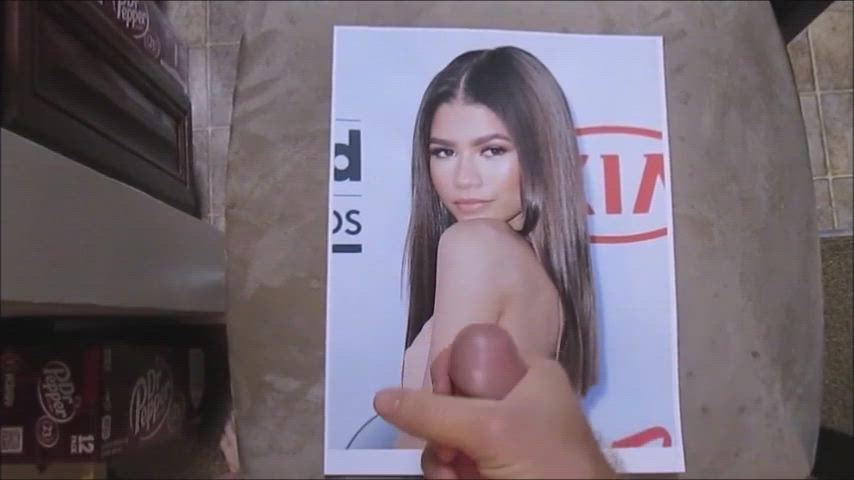 Cumshot Skinny Tribute Zendaya gif