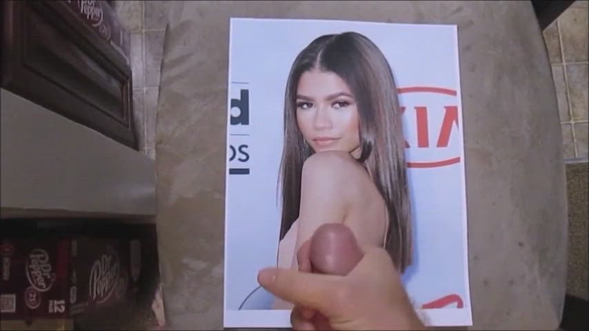 Cumshot Skinny Tribute Zendaya gif