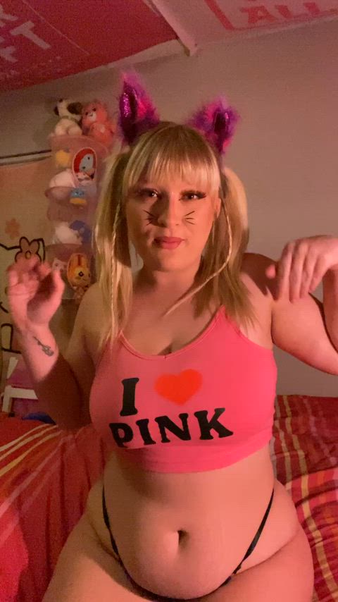 big tits blonde flashing funny porn kitty pawg pink uwu-girl gif