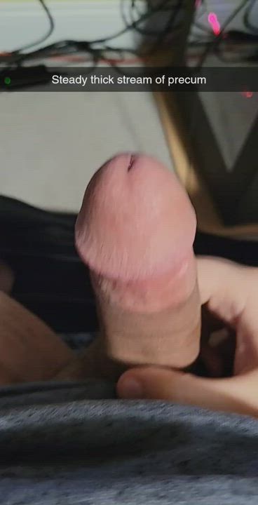 27. Mix of precum and a little cum while edging. Definitely didn't cum yet and still