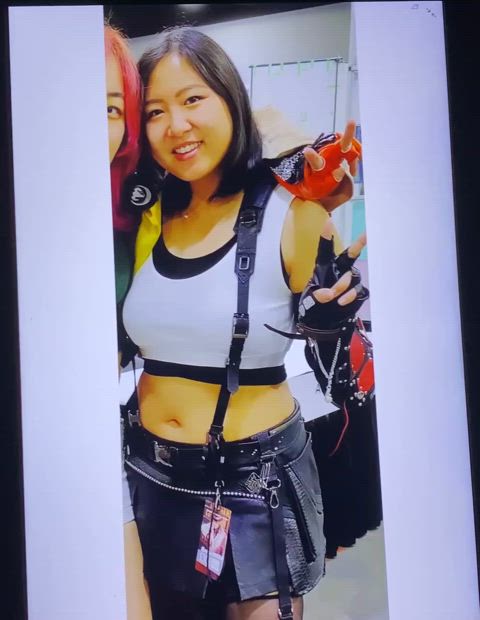 asian cosplay costume cumshot fantasy gamer girl geek superheroine tifa lockhart
