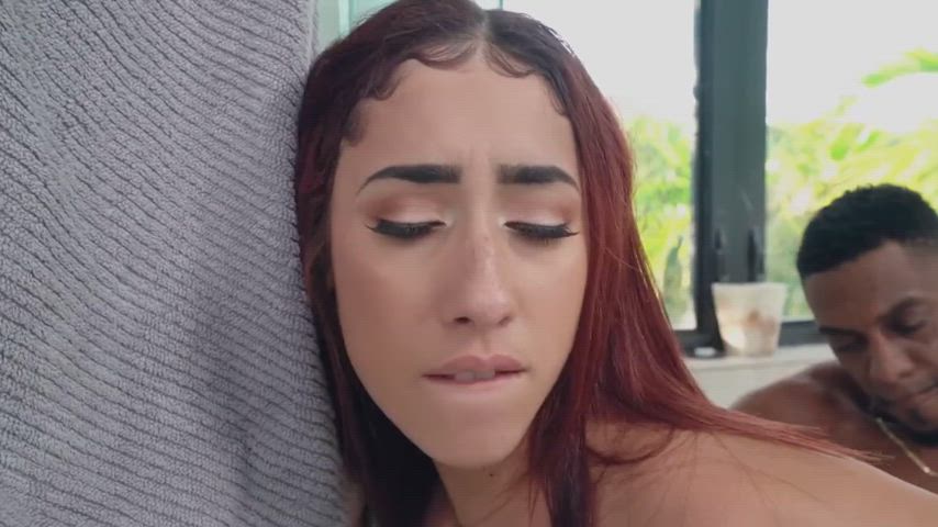 Kira Perez stretched by a bbc